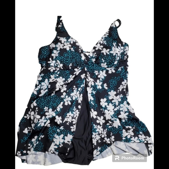 Swim Solution Garden Confetti Swimsuit - Picture 1 of 5